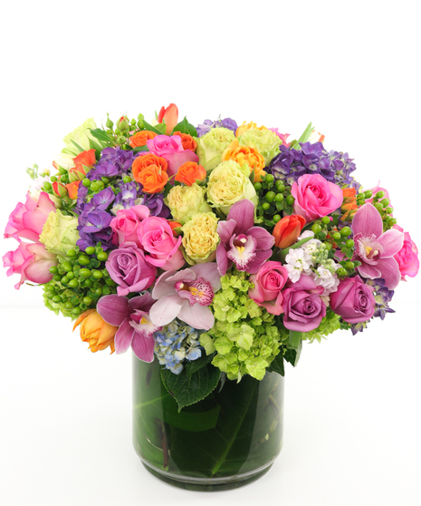 Hydrangea, Roses, Spray Roses, Orchids